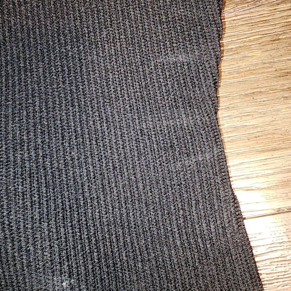 Quince Cropped Square Neck Ribbed Knit Tank NWT Black Small - Picture 4 of 8